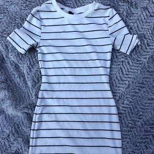 Black & White Striped Dress